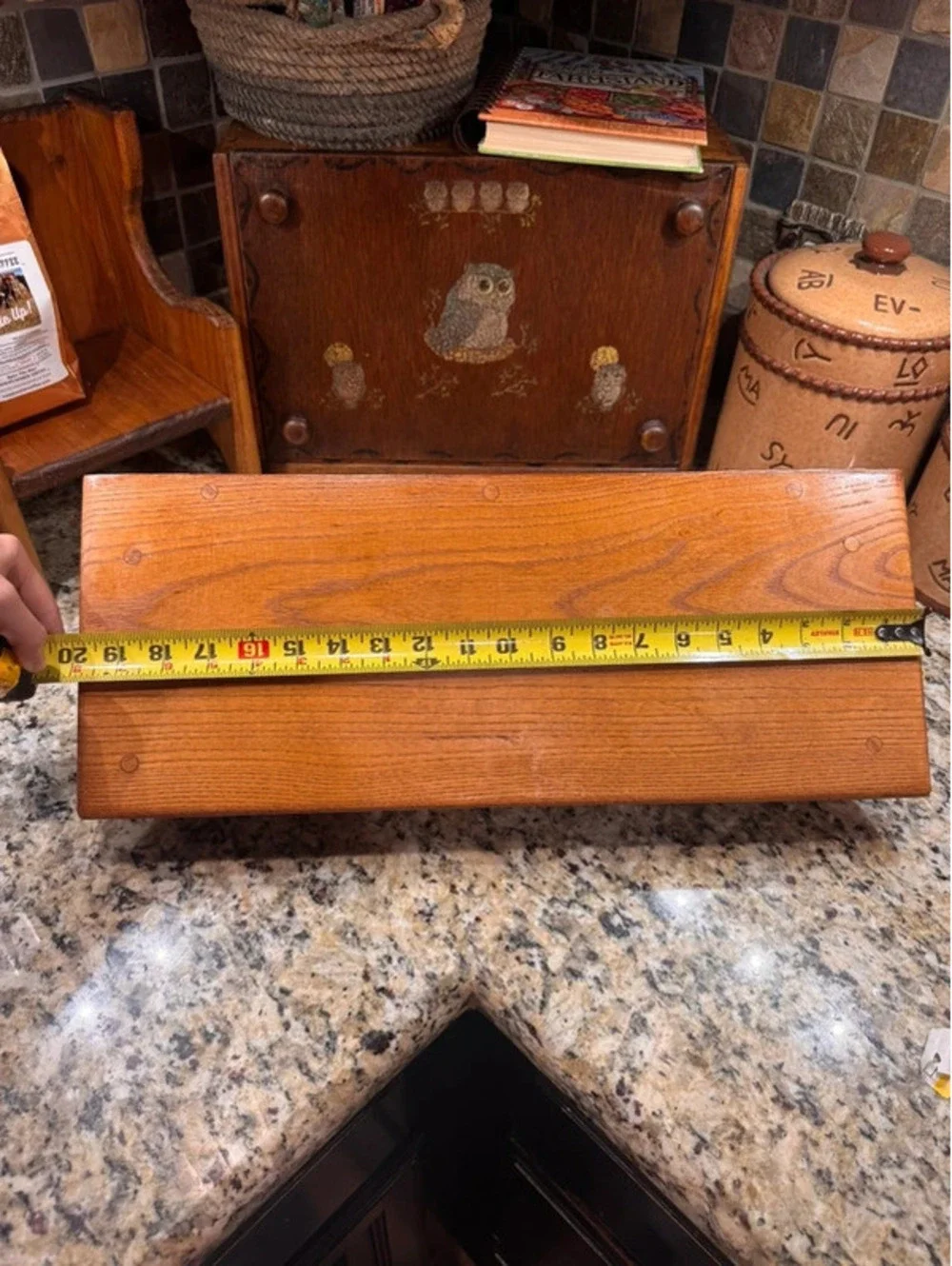 One of a kind vintage pig cutout shelf